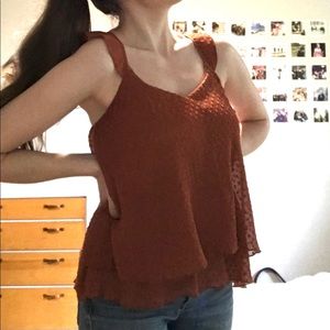 Xhilaration Swiss dot tank top